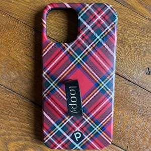 Loopy Case for iPhone 12/12 Pro (6.1" Screen) - Red Tartan Plaid - Discontinued